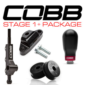 COBB 5MT w/ Factory Short Shift Stg 1+ Drivetrain Pkg (Tall Weighted Knob) (Black) - 2002-2007 Subaru WRX