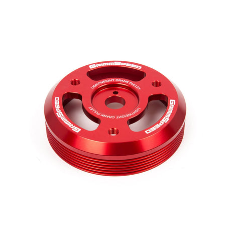 GrimmSpeed Lightweight Crank Pulley - Red - 2015-2021 WRX / 2013-2021 BRZ - product image 2