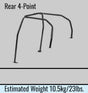 Cusco D1 Chromoly Roll Cage 4-Point - 2002-2007 Subaru WRX / 2004-2007 STI