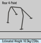 Cusco D1 Chromoly Roll Cage 4-Point 2-Passenger Dash-Escape - 2013-2021 Subaru BRZ
