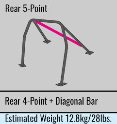 Cusco D1 Chromoly Roll Cage 5-Point 2-Passenger (LHD) - 2015-2021 Subaru STI