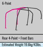 Cusco D1 Chromoly Roll Cage 6-Point 4-Passenger Dash-Through - 2015-2021 Subaru WRX / 2015-2021 STI