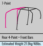 Cusco D1 Chromoly Roll Cage 7-Point 4/5-Passenger Dash-Through - 2008-2014 Subaru WRX / 2008-2014 STI