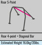 Cusco Safety21 Steel Roll Cage 5-Point 2-Passenger (LHD) - 2013-2021 Subaru BRZ