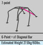 Cusco Safety 21 Steel Roll Cage 7-Point 2-Passenger Dash-Escape - 2002-2007 Subaru WRX / 2004-2007 STI