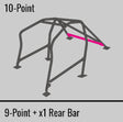 Cusco Safety 21 Steel Roll Cage 10-Point 2-Passenger Dash-Escape - 2015-2021 Subaru WRX / 2015-2021 STI