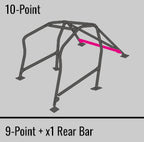 Cusco Safety 21 Steel Roll Cage 10-Point 2-Passenger Dash-Escape - 2015-2021 Subaru WRX / 2015-2021 STI