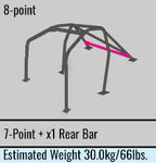 Cusco Safety 21 Steel Roll Cage 8-Point 2-Passenger Dash-Through - 2015-2021 Subaru WRX / 2015-2021 STI