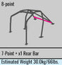 Cusco Safety 21 Steel Roll Cage 8-Point 2-Passenger Dash-Through - 2015-2021 Subaru WRX / 2015-2021 STI