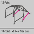 Cusco Safety 21 Steel Roll Cage 12-Point 2-Passenger Dash-Through - 2008-2014 Subaru WRX / 2008-2014 STI
