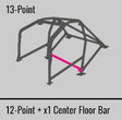 Cusco Safety 21 Steel Roll Cage 13-Point 2-Passenger Dash-Through - 2008-2014 Subaru WRX / 2008-2014 STI