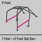 Cusco Safety21 Steel Roll Cage 9-Point 2-Passenger Dash-Through - 2013-2021 Subaru BRZ