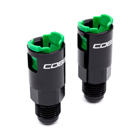 COBB 6 AN Adapter Fittings Black (Set of 2) - 2004-2016 Subaru STI / WRX