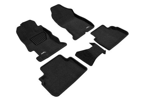 3D MAXpider Elegant 1st 2nd Row - Floor Mat Set (Black) - 2017-2022 Subaru Impreza