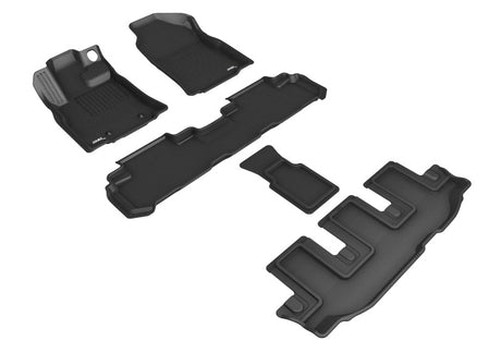 3D MAXpider With Bucket 2Nd Row Kagu Black R1 R2 R3 - 2019-2024 Subaru Ascent