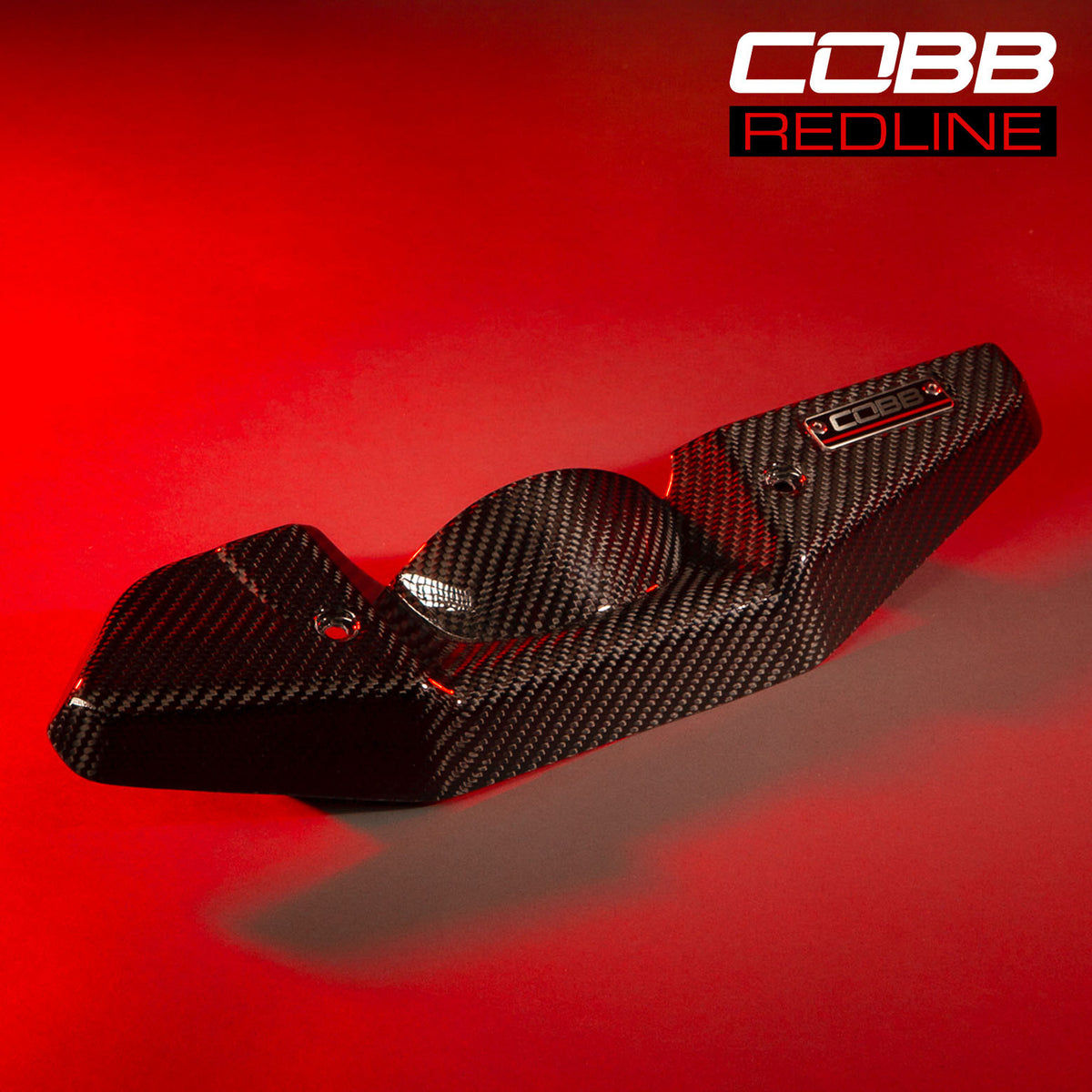 COBB Redline Carbon Fiber Alternator Cover (Gloss Finish) - 2008-2020 Subaru STI / 2008-2014 WRX