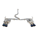Remark Sports Touring Exhaust 4in Catback Non-Resonated Midpipe - 2015-2021 Subaru WRX / 2015-2021 STI