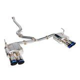 Remark Sports Touring Exhaust 4in Catback Non-Resonated Midpipe - 2015-2021 Subaru WRX / 2015-2021 STI