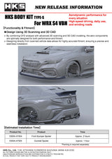 HKS Type-S Front Spoiler - 2022-2025 Subaru WRX