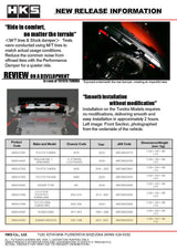 HKS Performance Damper - 2015-2021 Subaru STI