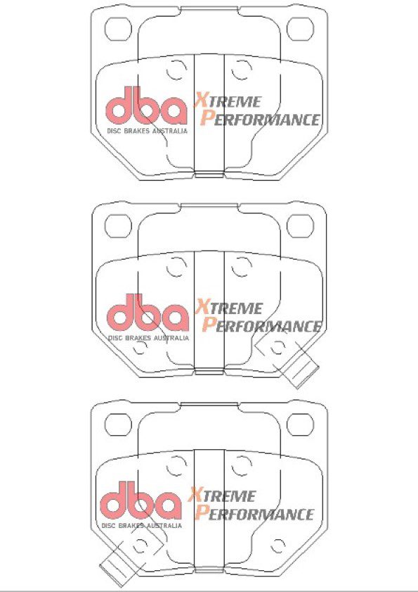 DBA XP650 Rear Brake Pads - 2006-2007 Subaru WRX