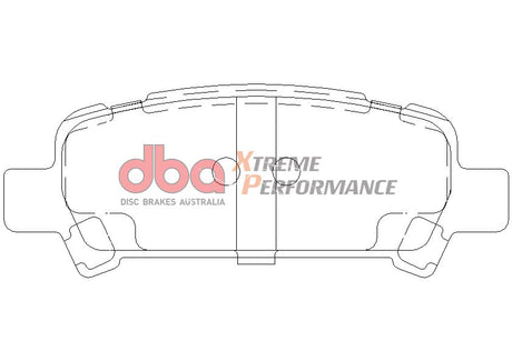 DBA XP650 Rear Brake Pads - 2002-2003 Subaru WRX