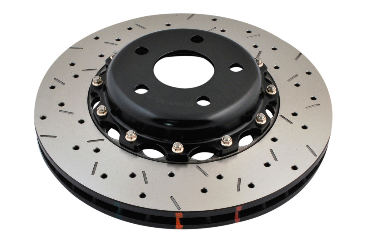 DBA 5000 Series XS Black Front Brake Rotor - 2002-2005 Subaru WRX