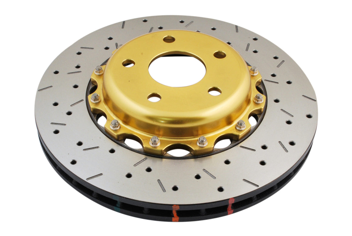 DBA 5000 Series XS Gold Front Brake Rotor - 2002-2005 Subaru WRX