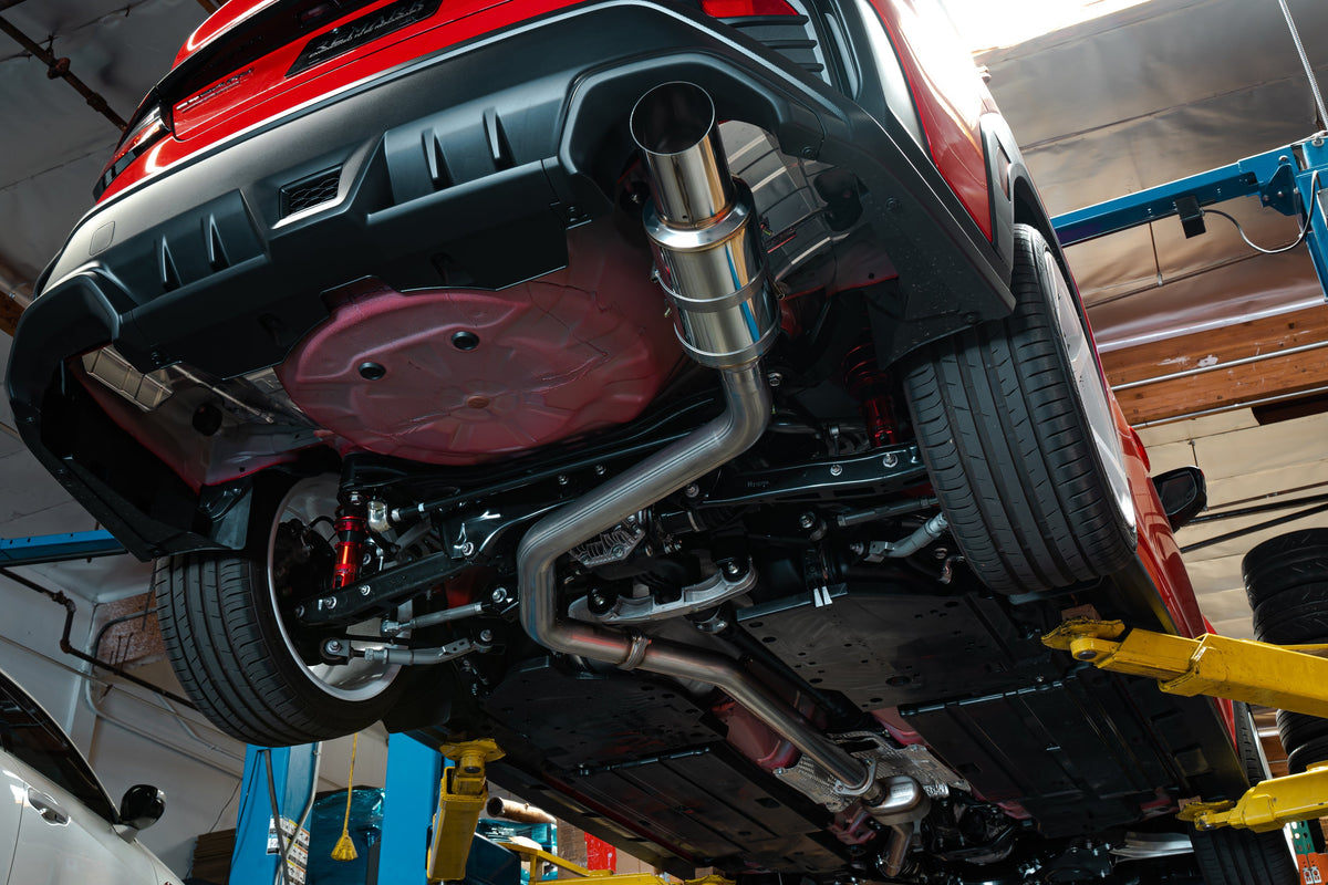 Remark R1-Spec Catback Exhaust Resonated Midpipe (Stainless Steel Finish) - 2022-2026 Subaru WRX