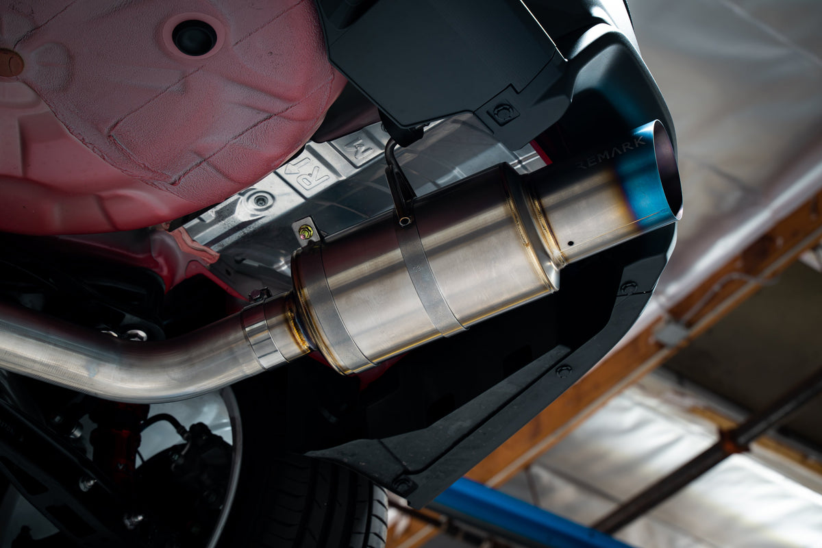 Remark R1-Spec Catback Exhaust Resonated Midpipe (Stainless Steel Finish) - 2022-2026 Subaru WRX