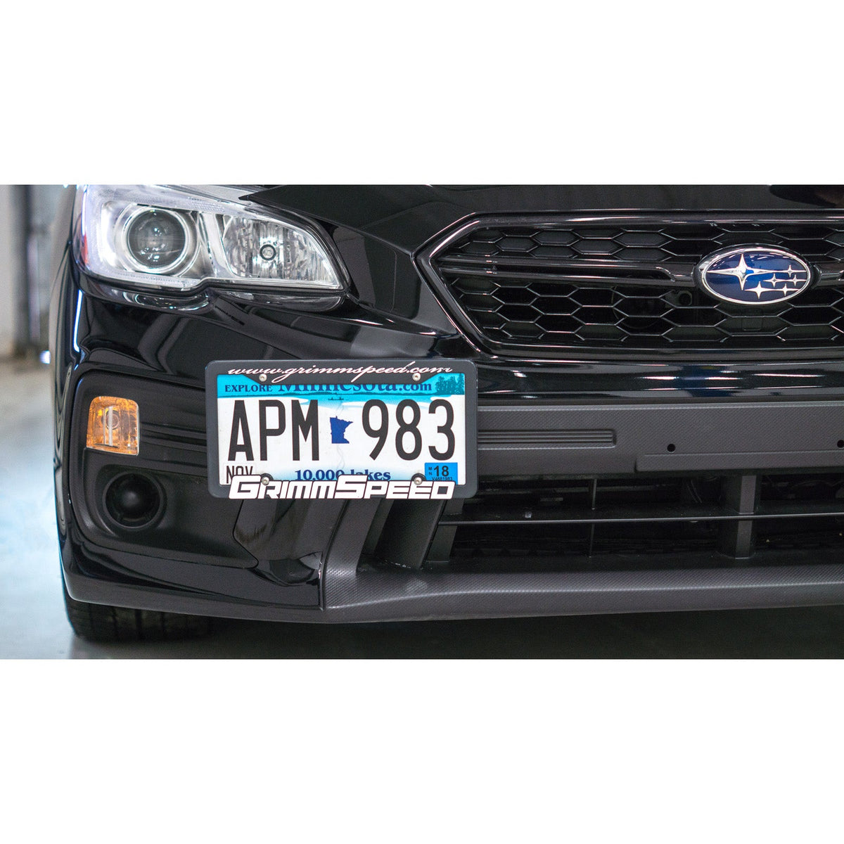 GrimmSpeed License Plate Relocation Kit - 2018-2024 Subaru WRX / 2018-2021 STI / 2013-2023 BRZ - product image 4
