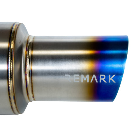 Remark R1-Spec Catback Exhaust Resonated Midpipe (Stainless Steel Finish) - 2015-2021 Subaru WRX / 2015-2021 STI