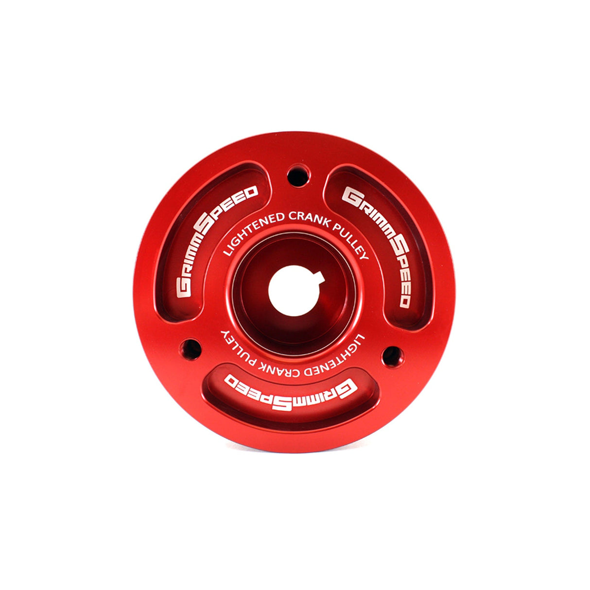 GrimmSpeed Lightweight Crank Pulley - Red - Subaru EJ Engines - product image 1