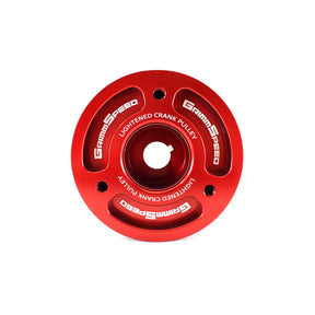 GrimmSpeed Lightweight Crank Pulley - Red - Subaru EJ Engines - product image 1