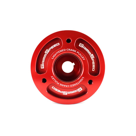 GrimmSpeed Lightweight Crank Pulley - Red - Subaru EJ Engines - product image 1