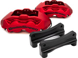 GrimmSpeed 4-Piston Brake Caliper Kit (For 340mm Rotor) - 2002-2021 Subaru WRX / STI