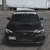 GrimmSpeed Windshield Banner 43in. (White) - 2002-2026 Subaru WRX / STI