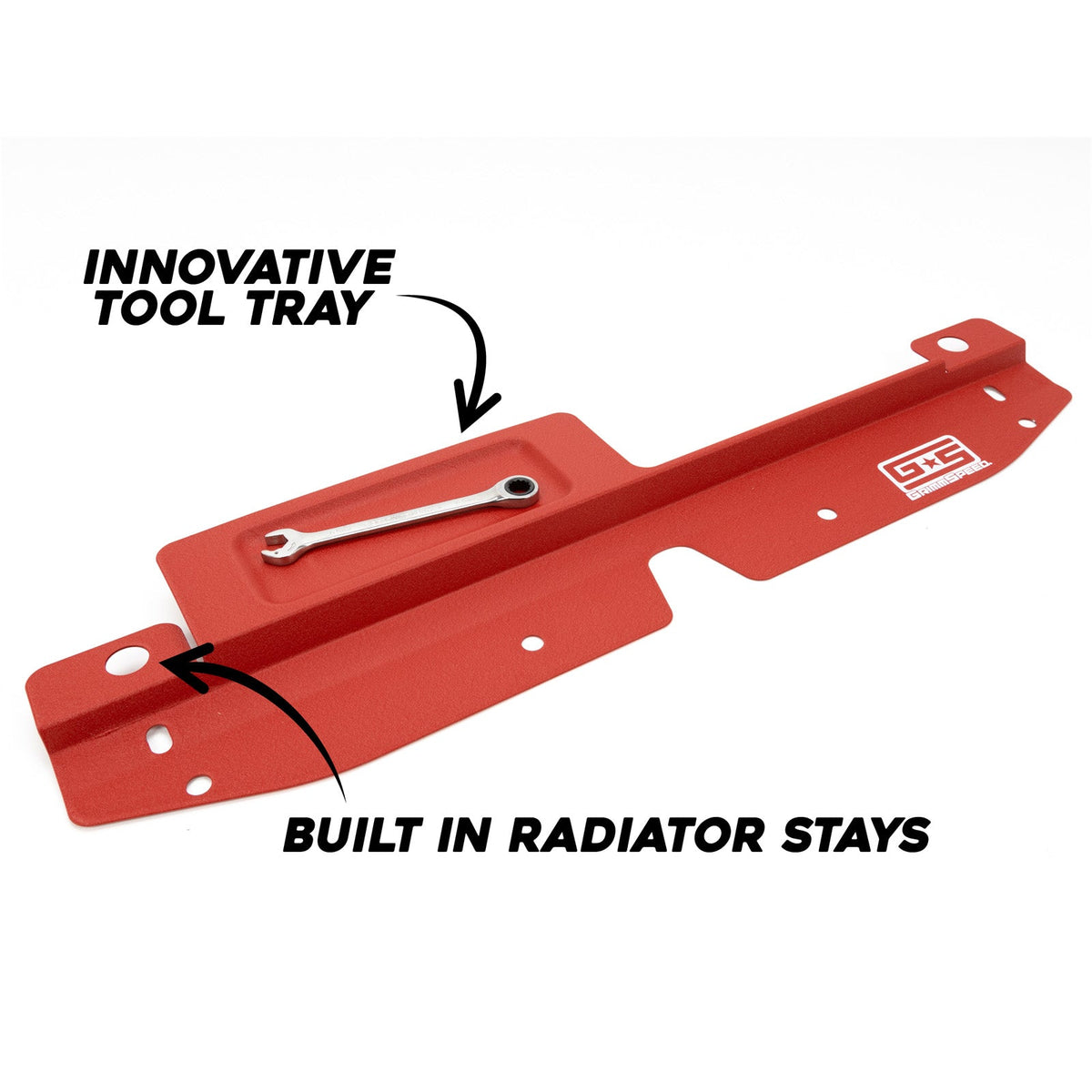 GrimmSpeed Radiator Shroud with Tool Tray - 2008-2014 Subaru WRX / STI - product image 2