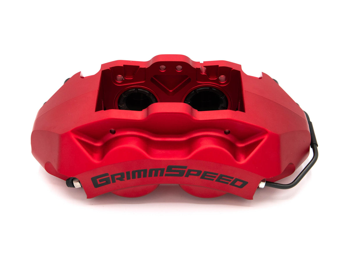 GrimmSpeed 4-Piston Brake Caliper Kit (For 340mm Rotor) - 2002-2021 Subaru WRX / STI