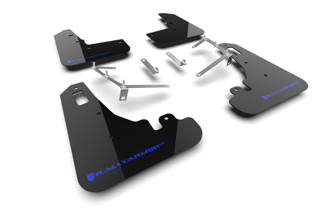 Rally Armor 2022-26 Subaru BRZ Black UR Mud Flap Blue Logo mud flap set