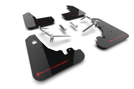 Rally Armor 2022-26 Subaru BRZ Black UR Mud Flap Red Logo mud flap set