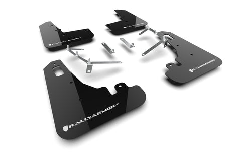 Rally Armor 2022-26 Subaru BRZ Black UR Mud Flap White Logo mud flap set