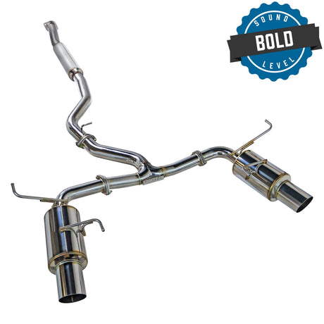 Remark R1-Spec Dual w/ Resonator Catback Exhaust - 2015-2021 Subaru WRX / 2015-2021 STI