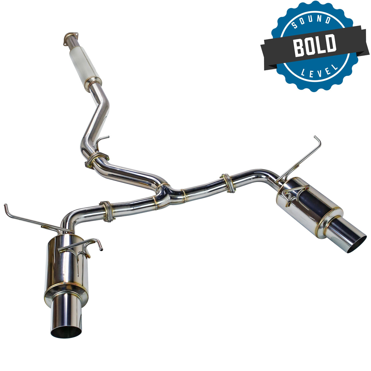 Remark R1-Spec Dual w/ Resonator Catback Exhaust - 2022-2026 Subaru WRX