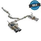 Remark Sports Touring Exhaust 4in Catback Non-Resonated Midpipe - 2015-2021 Subaru WRX / 2015-2021 STI