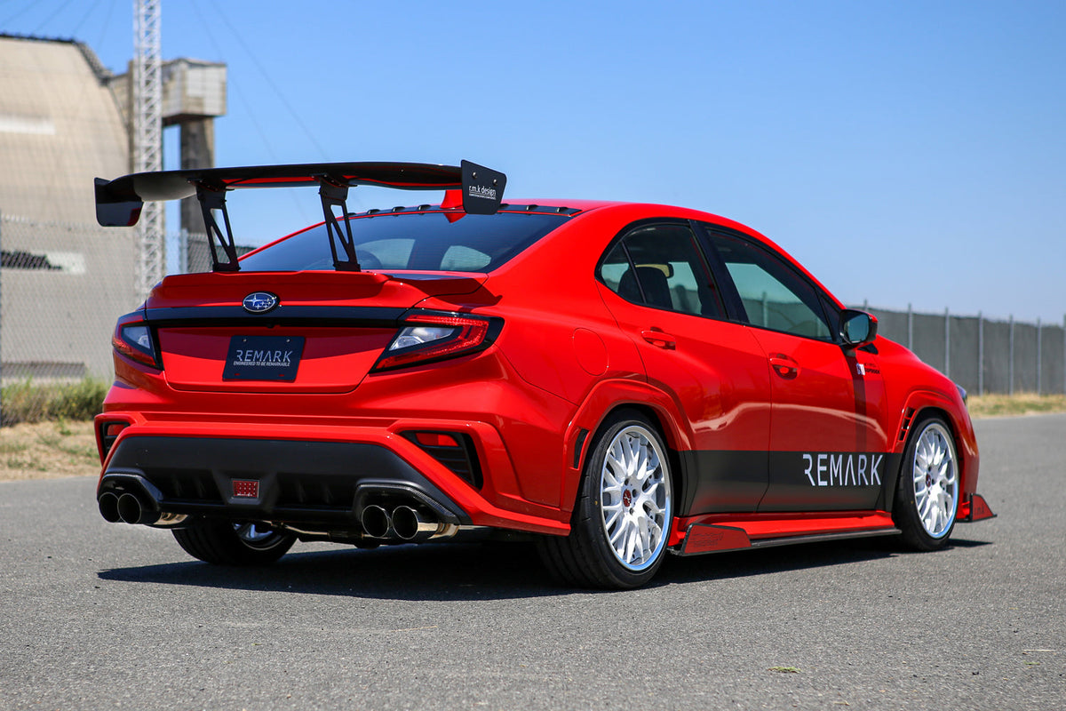 Remark Sports Touring Exhaust 4in Catback Non-Resonated Midpipe - 2022-2026 Subaru WRX