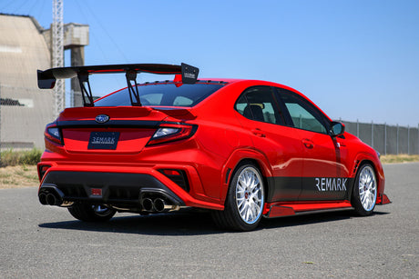Remark Sports Touring Exhaust 4in Catback Non-Resonated Midpipe - 2022-2026 Subaru WRX