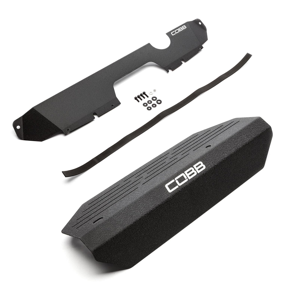 COBB Radiator Shroud + Alternator Cover Package (Wrinkle Black) - 2015-2020 Subaru STI