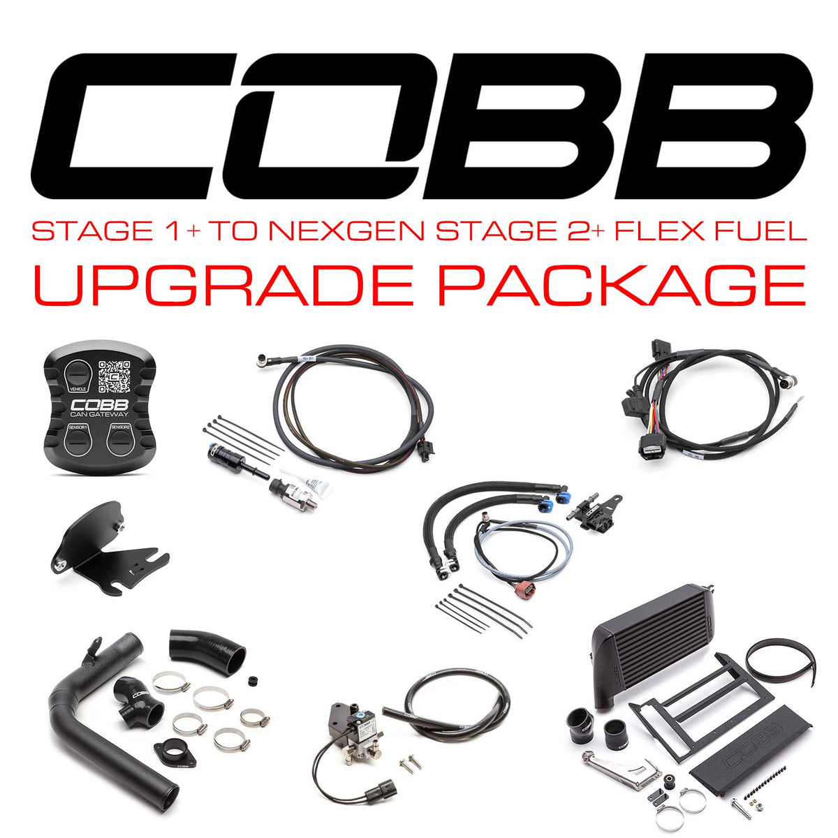 COBB Stage 1+ to NexGen Stage 2 + CAN Flex Fuel Power Package - 2015-2017 Subaru WRX