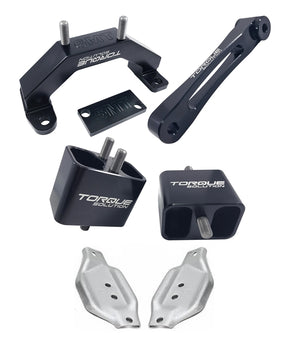 Torque Solution Engine Transmission Mount Kit w/ Mount Plates - 2002-2014 Subaru WRX / 2004-2026 STI
